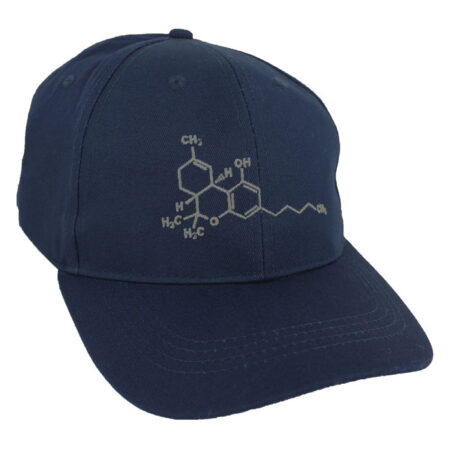 THC Molecule Cap Blue
