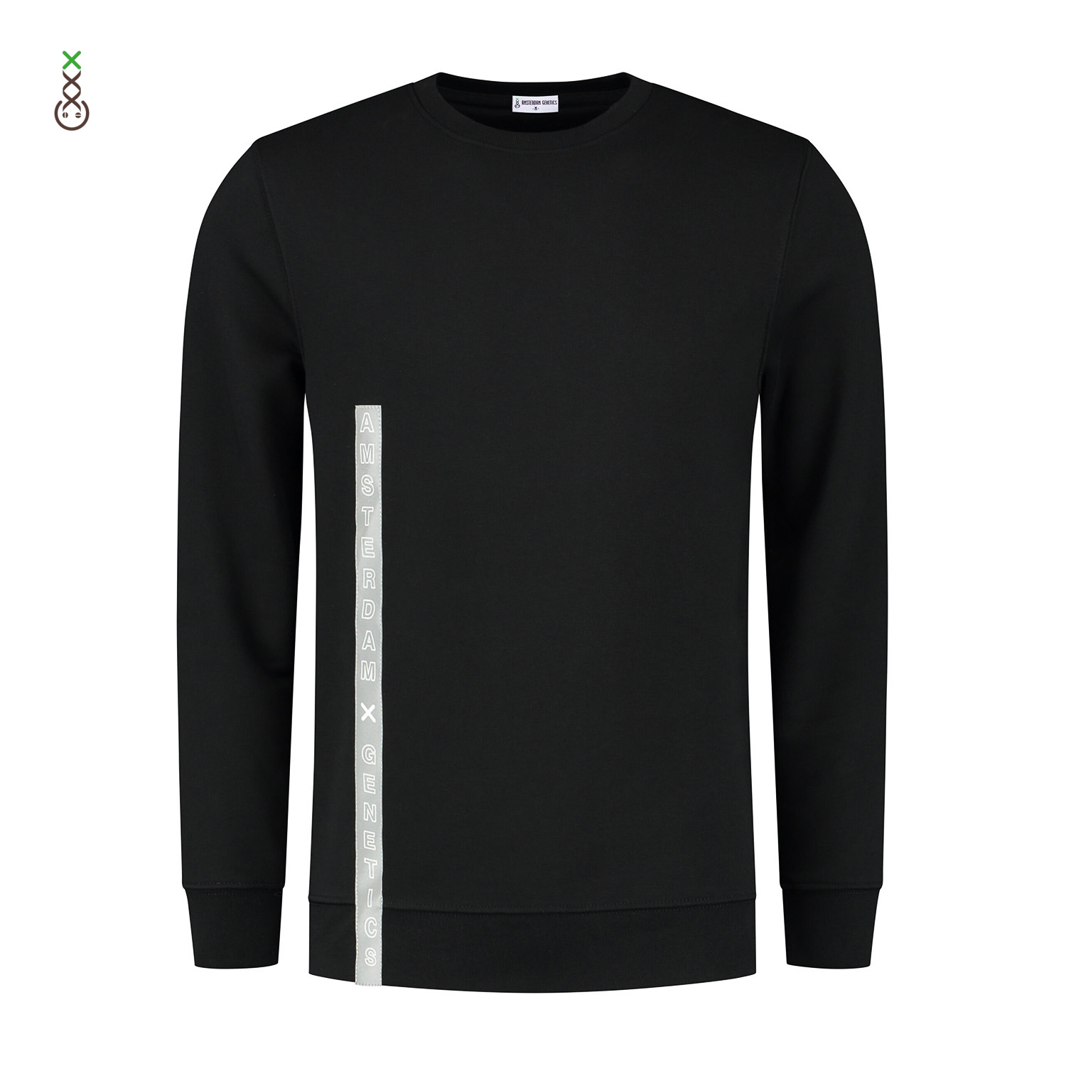Felpa Con Cappuccio Uomo "Amsterdam Cannabis" – Felpa Nera Taglia L, Stile Casual, 80% Cotone, Interno Felpato